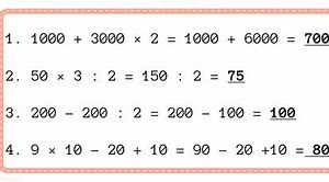 Contoh Soal Matematika Tambah Kurang Kali Bagi